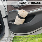 Waterproof Seat Cover Towel, 2PCS Premium Sweat Carseat Protector, Perfect for Universal Anti-Slip Car Truck SUV Seat, Great for Surfing Yoga Gym Workout, Tan