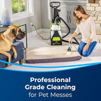 Bissell® Big Green® PET PRO Carpet Cleaner with 8 Row XL DirtLifter PowerBrush, 9-inch Long Reach Hose, 2 Upholstery Tools, Includes Pet Pro Oxy Urine Eliminator Formula