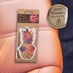 Fresh Fresheners Cute Funny and Aesthetic Car Air Fresheners 4-pack Scented With Premium Oils (Pineapple)