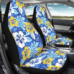 Universal Car Seat Cover Front Seats Only,Beautiful Tropical Hawaiian Flowers Automotive Car Interior Covers Aztec Decorative Seat Cover for Full Back and Seat for Cars Sedans Truck SUV Vans