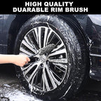 Car Wheel Brush kit, Tire Brush, Wheel Cleaner Brush, Soft-bristled Rim Cleaner Brush, Car Detailing Brushes, Wheel Brushes for Cleaning Wheels,Tires, Car Cleaning Brush Supplies Kit