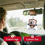 Bemaystar Custom Air Fresheners with Picture - Personalized Photo Logo Text Air Freshener, Customized Air Freshener for Car Branding Business Events