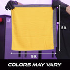 VIKING Microfiber Cleaning Cloth for Car Detailing Kit, Polishing Towels, Car Wax Removal Cloths, Grey, 16 inch x 16 inch, 3 Pack