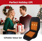 Seat Covers Black Crystal Fleece, 48 x 21 Inch, Extra Large Seat Cushion Luxury Crystal Fleece Anti-Slip Design
