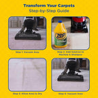 ZEP All-Purpose Carpet Shampoo Concentrate 128 ounce ZUCEC128 (Case of 4)
