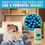 SMELLEZE Natural Dead Animal Odor Removal 2 lbs Powder: Eliminate Dead Rat, Mice, Squirrel, Chipmunk, Raccoon & Bat Smell. Safe for Indoor & Outdoor Use