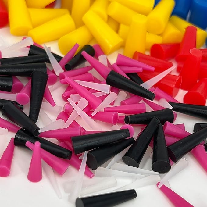 High Temp Masking Supply 235 Piece Silicone Rubber Plug Set - Sizes 1/32" to 1" - Tapered Stoppers for Powder Coating, Painting, Ceramic Coating, Sealing Holes - Non-Toxic, Flexible, Reusable