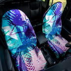 Universal Car Seat Cover with Non-Slip Back Hawaii Style - Portable Auto Seat Cushion Fit for Cars Truck SUV Seats - Waterproof Carseat Protector Great for Dog or Kid Outdoor Sport Activities
