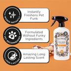 Pet-Pourri Pet Odor Air + Fabric Odor Eliminator Spray, Canine Coconut, 16 Fl Oz