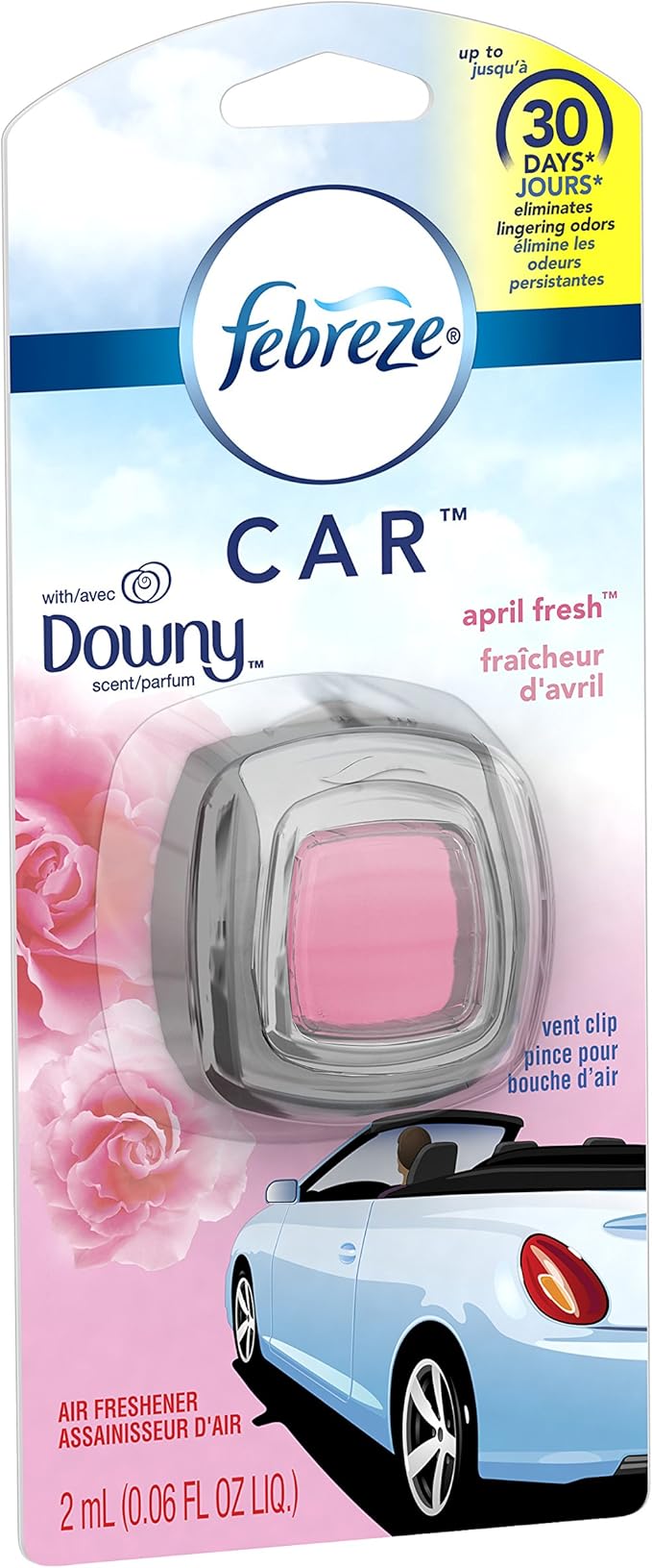 Febreze Car Vent Clip with Downy April Fresh Scent