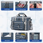 Maelstrom Soft Sided Cooler Bag, 30/40 Can Collapsible Insulated Ice Chest, Large Leakproof Portable Storage for Camping, Travel, Kayaking & Beach