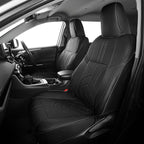 for Toyota RAV4 Seat Covers 2013 2014 2015 2016 2017 2018 RAV 4 XLE SE Limited Platinum Adventure (not for LE&Hybrid) - Custom Leather Car Seat Covers Full Set - Black