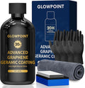 Ceramic Coating for Cars, 20H Graphene Ceramic Coating for Auto Detailing, High Gloss Anti-Scratch Nano Coat Kit, 10 Years Hydrophbic Mirror Paint Protection (65ML)