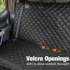 PETICON Dog Car Seat Covers for Truck Ford f150/Ram1500/GMC Canyon/Silverado, Waterproof Pet Back Seat Cover for Trucks, Scratchproof Nonslip Durable Rear Seat Cover for Dogs