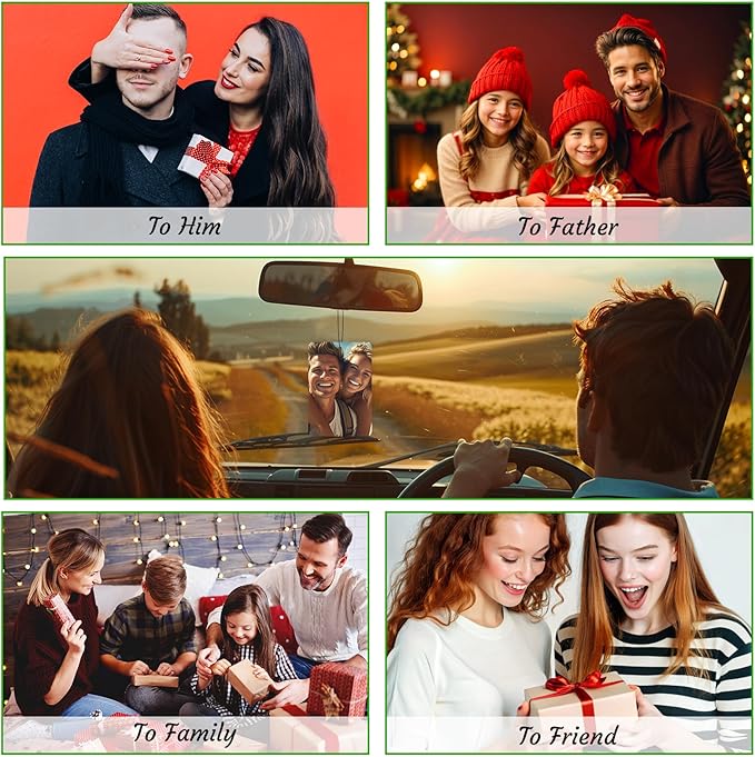 3-500Pcs Custom Air Fresheners with Picture - Personalized Double Sided Photo Text Logo Air Freshener for Car Hotel Business Event Promotion (General, Rectangle)