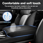 Autorder Center Console Cover for 2023-2025 2026 Honda Pilot/2024-2026 Ridgeline Passport Accessories Armrest Cover Anti-Scratch Middle Console Pad Leather Armrest Protector