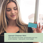 Uproot Cleaner Mini Pet Fur Removal Tool - Pocket-Sized Dog Hair Remover for Car, Clothes, Cat Beds & Tight Corners - by The Creators of The Uproot Cleaner Pro Pet Hair Removal Tool