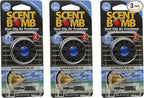 Scent Bomb Car Air Freshener Vent Clip – Long-Lasting Fragrance, Easy Clip-On Design for Freshness On-the-Go, Ideal for Cars, Trucks & SUVs – Keeps Your Vehicle Smelling Fresh (Hawaiian Blue, 3 Pack)