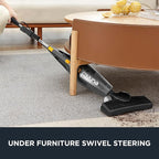 Eureka Blaze Stick Vacuum Cleaner, Powerful Suction 3-in-1 Small Handheld Vac with Filter for Hard Floor Lightweight Upright Home Pet Hair, Dark Black