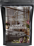 Lapew Luxe Carpet Deodorizer Powder - Pet Safe Freshener for Vacuuming | Scented Odor Eliminator for Home | 36 oz