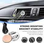 2PCS 30mm Car Diffuser Vent Clips, Tree of Life Aromatherapy Essential Oil Diffuser Locket with 12 Felt Pads, Stainless Steel Car Diffuser Locket Air Freshener (Silver)