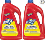 Resolve Urine Destroyer Steam Carpet Cleaner Solution – Concentrated Formula Urine Eliminator for Pet Stains & Odors,Safe for Bissell,Hoover & Rug Doctor,60 fl oz,(Pack of 4)