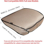 Auto Newer Breathable Universal Four Seasons Car Seat Covers，Luxury Car Seat Cushion ，Protectors for Front Seat Bottoms,Compatible with 95% Vehicles， Fit for Cars Truck SUV (Gold Beige,1PCS)