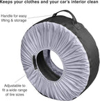 Kurgo Seasonal Tire Tote | Spare Tire Cover | Portable Wheel Bags | Winter Tire Cover | Eco-Friendly Tire Totes | Handle for Easy Transportation | Universal Fit