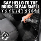 Chemical Guys AIR_224_04 Black Frost Air Freshener and Odor Eliminator, (Great for Cars, Trucks, SUVs, RVs, Home, Office, Dorm Room & More) 4 fl oz
