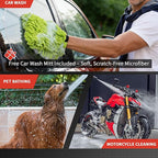 Pressure Washer Gun with Foam Cannon Kit, 1/4” Quick Connect, 5 Adjustable Nozzles & Dual Switch for Car Wash Foam Gun & Pressure Washer Gun