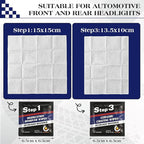 Demissle 21 Pcs Headlight Restoration Kit Includes 10 Remover Wipes 10 Coating Wipes 1 Glove Headlights Cleaner Kit for Restores Clarity Removes Yellowing Oxidation Cars Trucks Motorcycles
