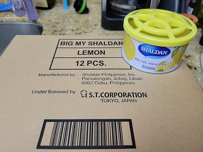 Air Freshener 1-Can Big My Shaldan Lemon Scent Gel, Strong Strength Freshener for Large Cars