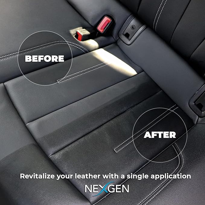 Nexgen Car Leather Conditioner - Quick Spray Interior Conditioner and Leather Restorer - Gentle Liquid Formula, Multi-Purpose Conditioner for Cars Interior, Couch, Boots, Purses, & More 16 Oz