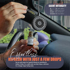 Handmade Wood Car Air Freshener — Best Wheels Designed Refillable Essential Oil Diffuser — Long Lasting diAquatoria Fragrance Oil 10 ml — Car Accessories Gift Box