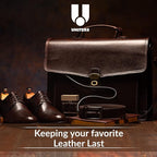 UNITERS Leather Cleaner and Conditioner Foam Solution Cream Bundle, for use of Leather Furniture, Car Interior, Apparel, Boots, Shoes, Bags, and More