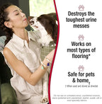 Nature's Miracle Urine Destroyer Plus for Dogs, Enzymatic Formula for Severe Dog Urine Stains, 17.5 oz