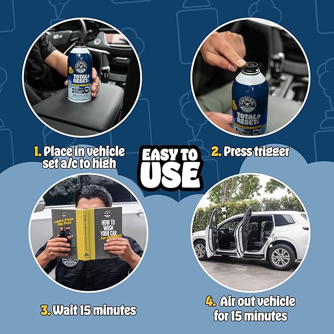Chemical Guys Odor Eliminating Aerosol Fogger, Black Frost Scent - 3 oz Single Can For Cars, Trucks, And SUVs - Set-And-Forget Interior Deodorizer Neutralizes Smoke, Pet, Gym, And Food Odors & More