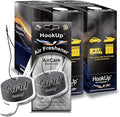 Hockey Car Air Freshener by HookUp - 50 Pack - Black Gold Scent (Extra Strong) | Unique Hockey Gift for Players, Coach, Fans | Hanging Car Accessory with Long Lasting Fresheners Smell