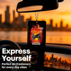 Rocksax AC/DC For Those About To Rock Hanging Air Freshener – Vanilla Car Air Freshener for Home & Office – Double-Sided Print Rock Band Memorabilia Car Fresheners