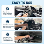 Windshield Sun Shade for Toyota Camry 2012-2024, Umbrella Car Shades with 360°Rotating Shaft, Foldable Front Window Sunshade for UV & Heat Protection