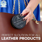 Premium Leather Conditioner for Leather Products – Leather Cleaner and Conditioner for Shoes,Bags,car Interior, Sofa,Purses,Boots,Belts, 3.40oz, Leather Balm