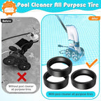 3 Pcs Pool Cleaner All Purpose Tire Replacement Part Compatible with Polaris Black Max, 3900 Sport, 480, and P39 Replacement Tire for Pool Cleaner