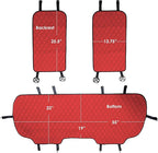 FH Group Car Seat Cover Cushion - Cars Trucks SUV, Neosupreme Car Seat Cushions, Waterproof Car Seat Cover Cushion, Universal Fit Car Seat protector Rear Set Red