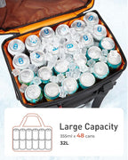 TOURIT Soft Sided Cooler Bag Insulated 48/60 Cans, Large Collapsible & Leakproof Ice Chest for Picnic, Beach, Camping, Travel