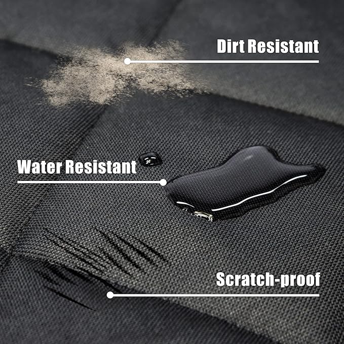 Veckle Extra Large SUV Cargo Liner for Dogs 106", Foldable Cargo Cover for Full-Size SUVs & Minivans, Waterproof Pet Trunk Mat with Bumper Flap, Non-Slip, Black