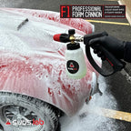 Suds Lab F1 Professional Foam Cannon with 32 Ounce Canister, Adjustable Foam Nozzle, Quick Connect Pressure Washer, Clean Dirt, Car Washing