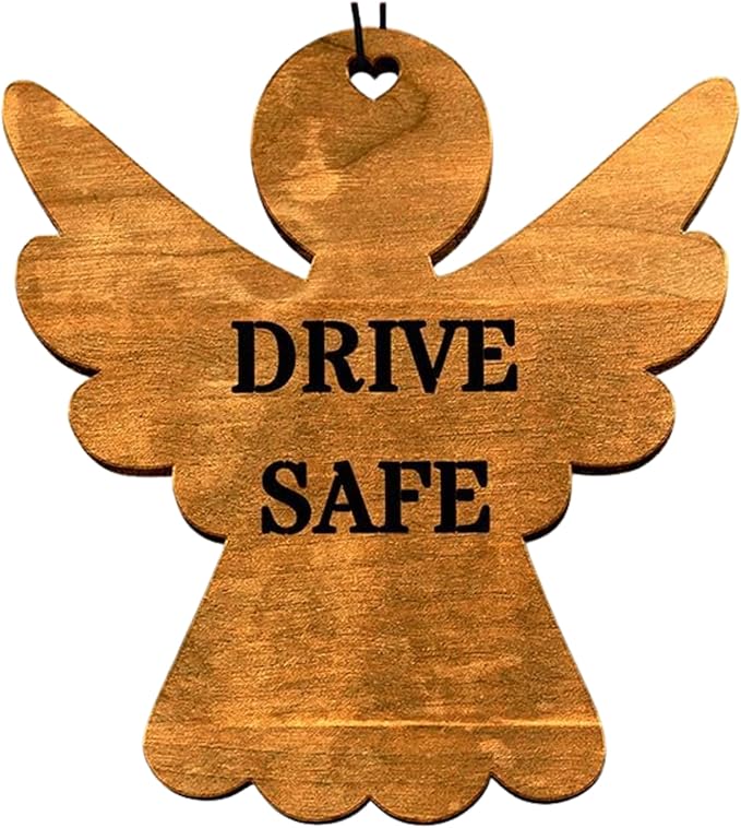 Car Fragrance for 365 Days FreshWood Drive Safe Ornament ❘ Rear View Air freshener ❘ Mirror Car Hanging Ornament ❘ Gift Idea for Him ❘ Gift Idea for Her ❘ Hand Made Car Essential