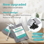 Nature Fresh Air Purifier Bags, Activated Charcoal Air Purifying Bag,Moisture Absorber,odor eliminator,Natural Car Air Freshener,Shoe Deodorizer,Odor Eliminators For Home, Pet, Closet (200g*4)