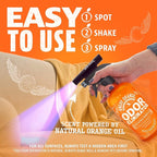 ANGRY ORANGE Pet Odor Eliminator Kit for Dog/Cat Urine - Citrus - 24 oz + UV Flashlight