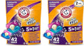 Arm & Hammer Plus OxiClean With Odor Blasters Laundry Detergent 5-IN-1 Power, 42 count (Packaging may vary) (Pack of 2)